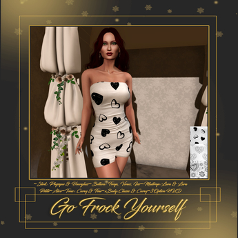 Second Life Marketplace - Hearts Galore White Tube Dress